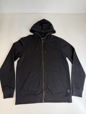 Only & Sons Jacket Men Medium Hood Zip Up Casual Pocket Train Work Party Gym Go